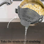 Silicone sieve with clip – Heat-resistant draining container for food