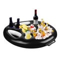 Floating Drink Holder For Pool With Cup Slots And Snack Tray
