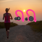Vega - Waterproof wireless sports earplugs with 20 hours playtime