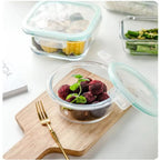 Glass Fresh Storage Containers Set – Airtight Storage Containers with Lid for Kitchen & Meal Prep