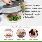 Folding Silicone Microwave Splash Guard Lid
