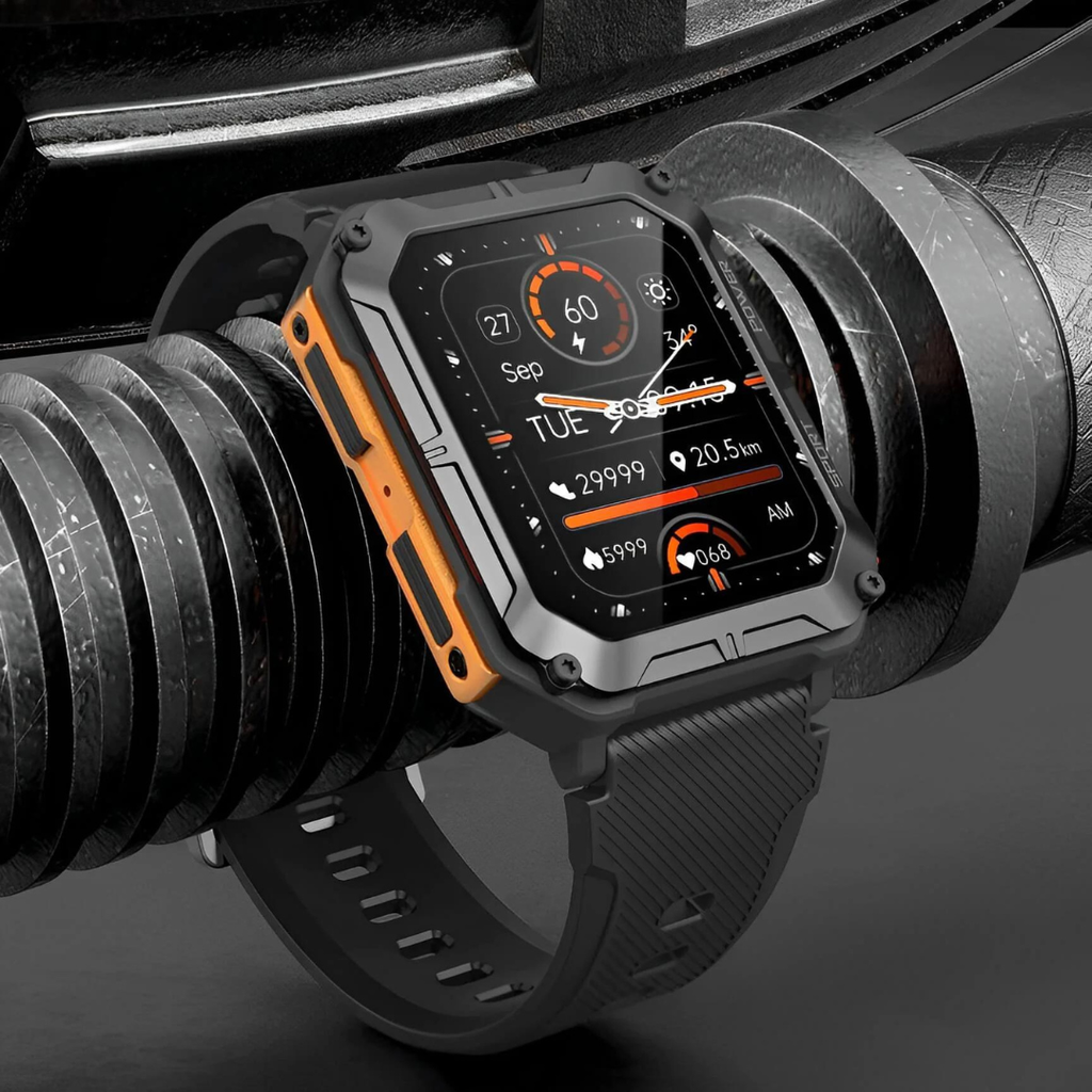 Rugged Smartwatch with Health Tracking & Calls