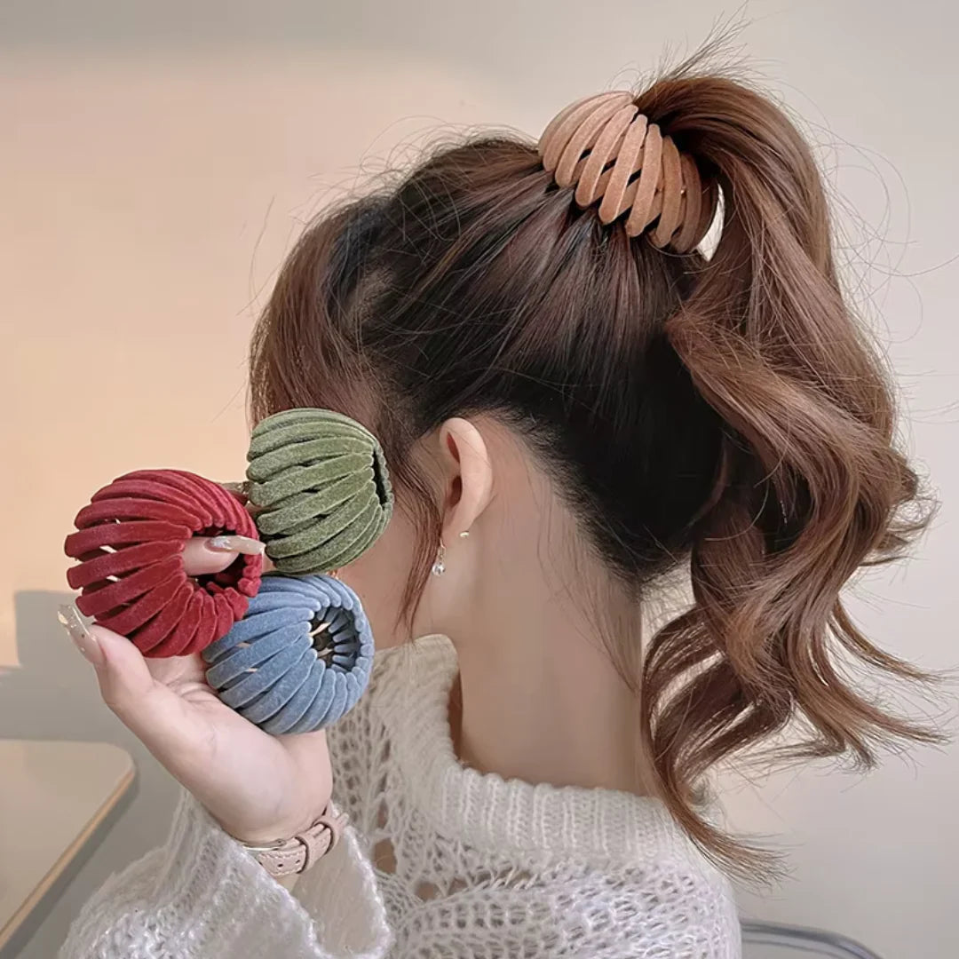 Stylish Bird's Nest Hair Clips – 3-Piece Set