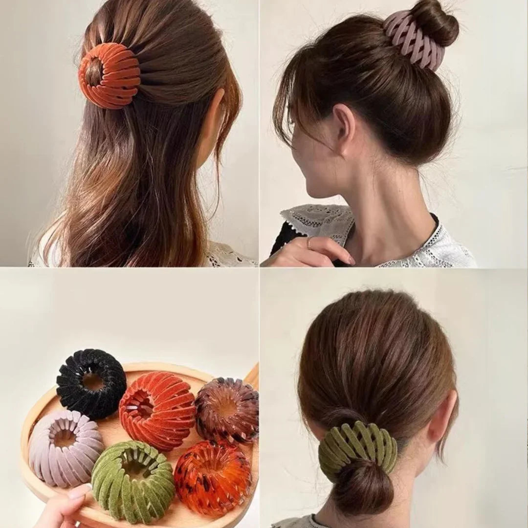 Stylish Bird's Nest Hair Clips – 3-Piece Set