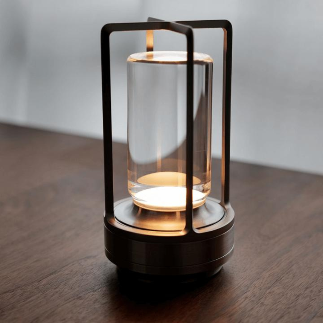 Klara Crystal Table Lamp with Touch Panel and USB Connection