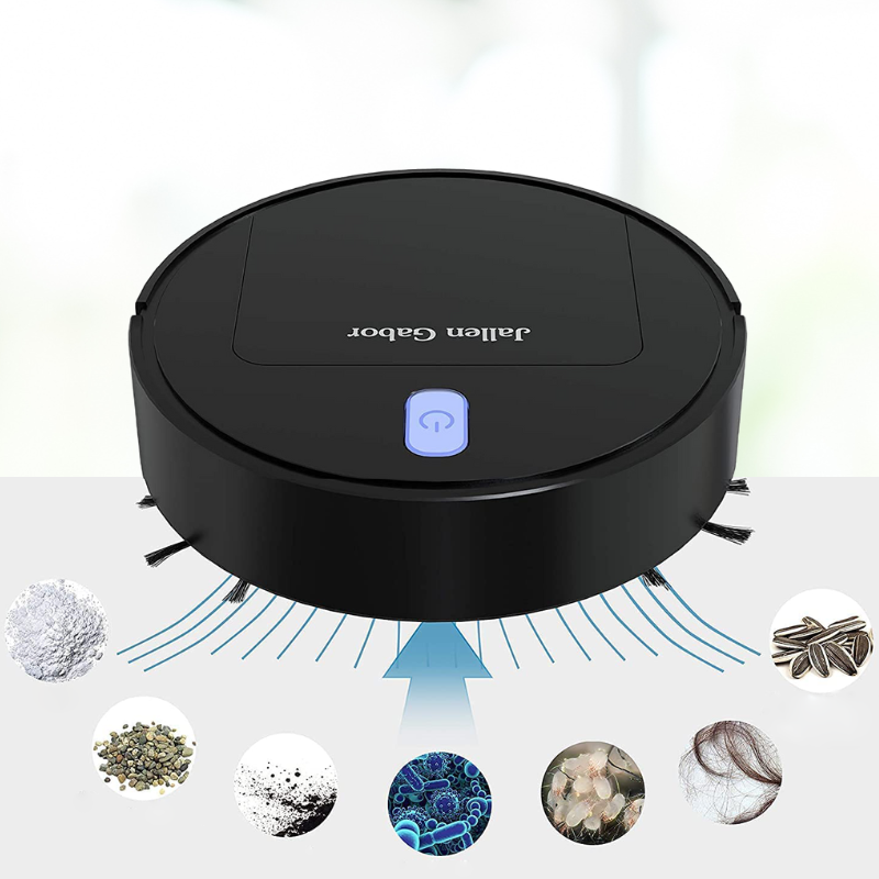 Cleanoro S6 Robot Vacuum Cleaner | Compact & Intelligent | For Pet Hair, Hard Floors & Carpets | 2h Runtime