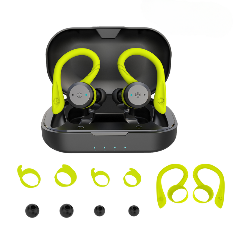 Vega - Waterproof wireless sports earplugs with 20 hours playtime