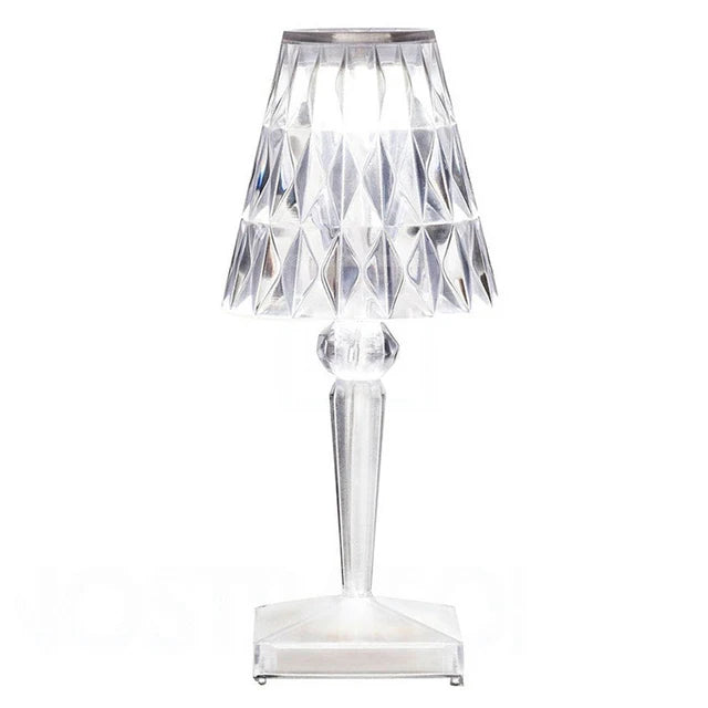Acrylic Crystal Table Lamp – Artistic Design, Dimmable, Energy Saving, Ideal for Living Room or Bedroom