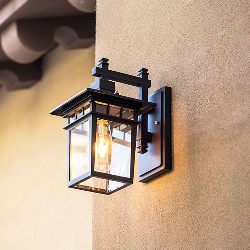 Elegant Outdoor Wall Light Alessio Black