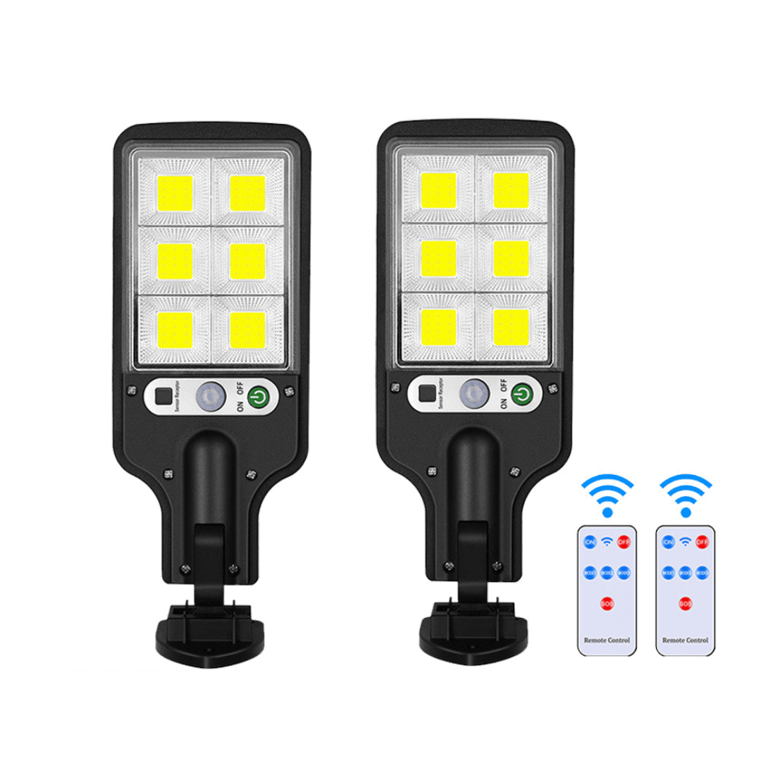 Solar LED outdoor spotlight with motion sensor