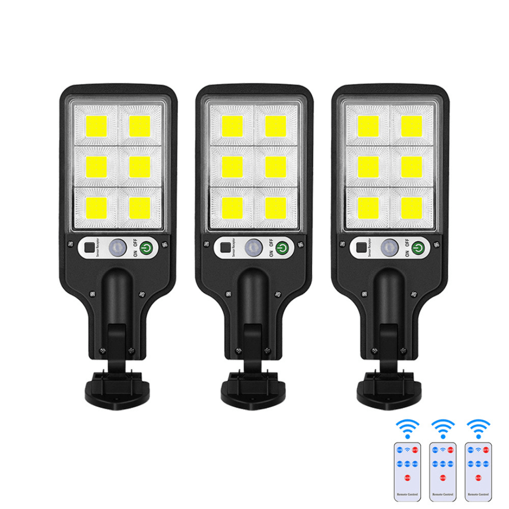 Solar LED outdoor spotlight with motion sensor