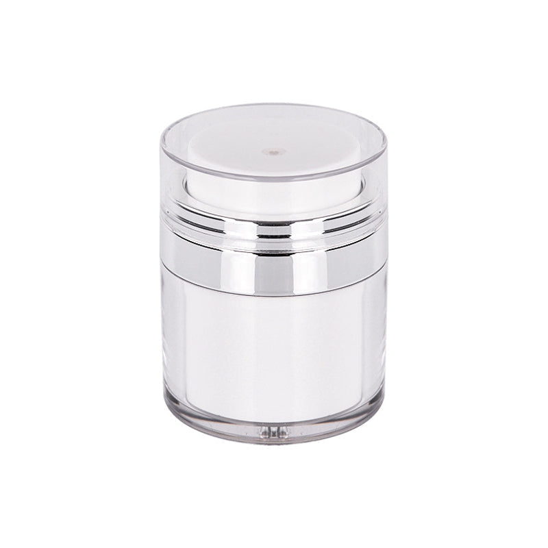 Vacuum bottle for facial cream for dispensing made of acrylic
