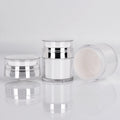 Vacuum bottle for facial cream for dispensing made of acrylic
