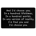 Metal Engraved Card - Message of Love