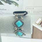 Boho-Chic Bracelet for Smartwatches with Noble Turquoise Detail