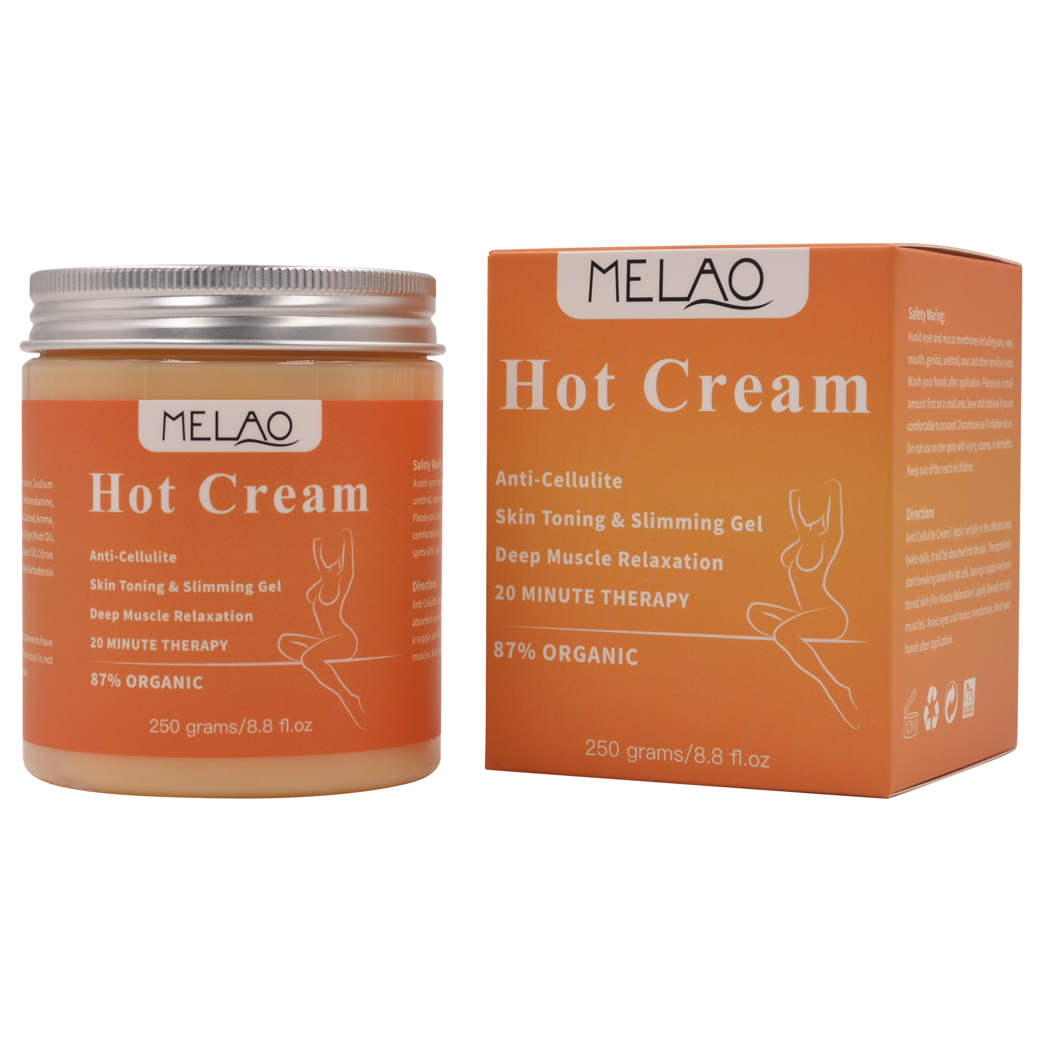 Ultimate Shape Cream – boosts fat burning – reduces cellulite – wall clock