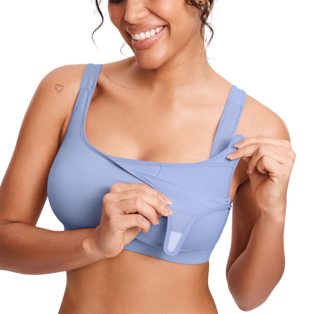 Velcro All-in-One Wireless Nursing Bra for Pumping and Breastfeeding