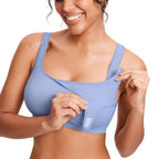 Velcro All-in-One Wireless Nursing Bra for Pumping and Breastfeeding