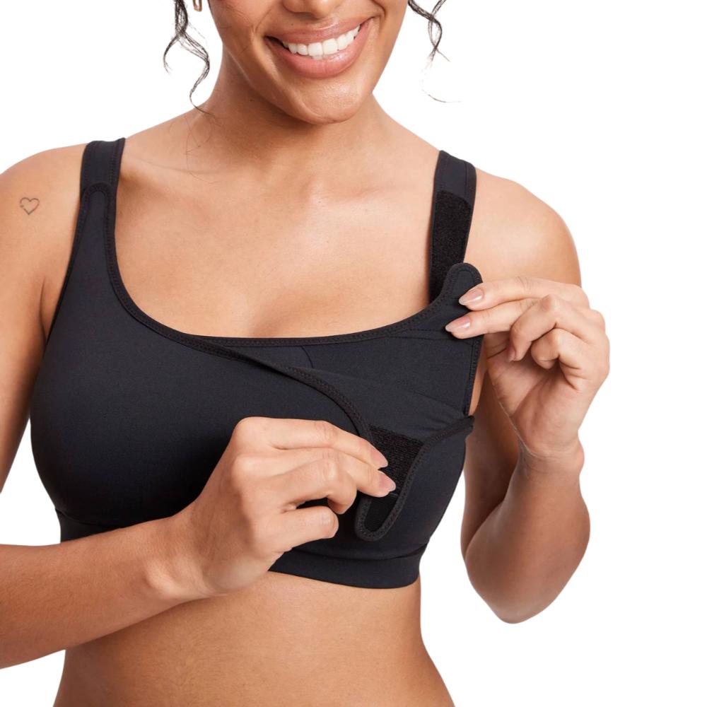 Velcro All-in-One Wireless Nursing Bra for Pumping and Breastfeeding