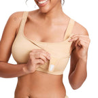 Velcro All-in-One Wireless Nursing Bra for Pumping and Breastfeeding
