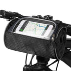 Waterproof Bicycle Handlebar Bag with Touchscreen Access