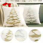 Velvet Christmas Tree Decorative Cushion Cover