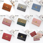 Compact Leather Wallet for Women