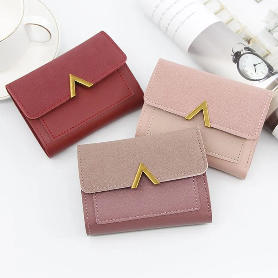 Compact Leather Wallet for Women