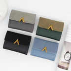 Compact Leather Wallet for Women