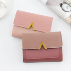 Compact Leather Wallet for Women