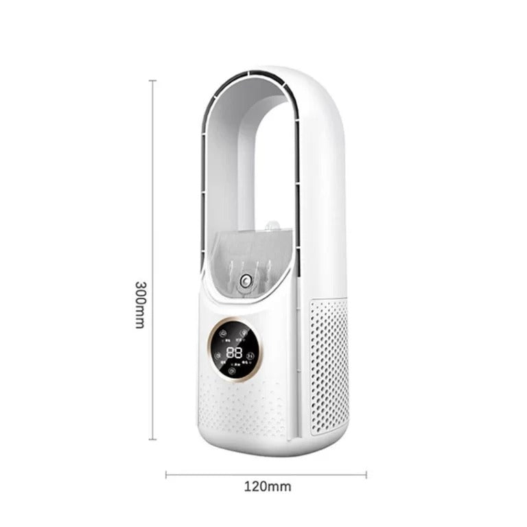 Bladeless Portable Fan | Ultra-Quiet, Ergonomic Design & Ideal for Home and Office Use