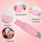 Electric abdominal heater with vibration function for pain relief