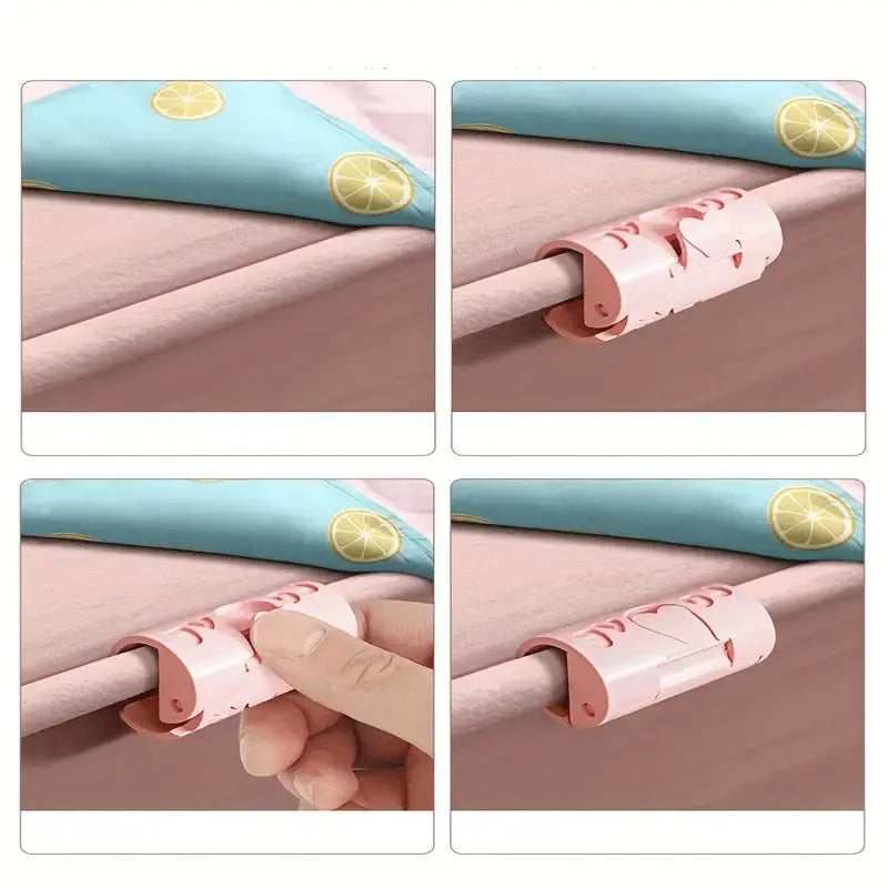 Adjustable sheet holder – Never again slipping bed linen