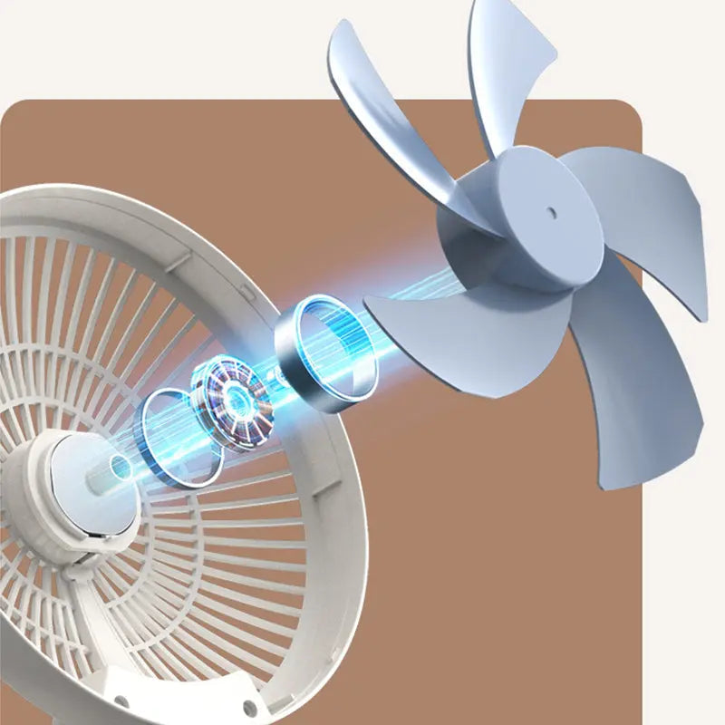 2-in-1 Fan for Wall & Table – Quiet, Space-saving & Powerful