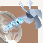 2-in-1 Fan for Wall & Table – Quiet, Space-saving & Powerful