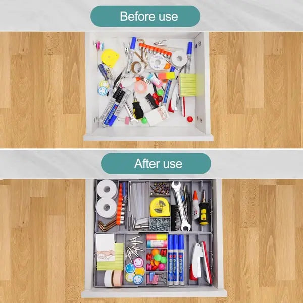 Adjustable Multilevel Drawer Organizer for Effortless Storage