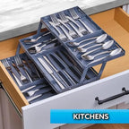 Adjustable Multilevel Drawer Organizer for Effortless Storage