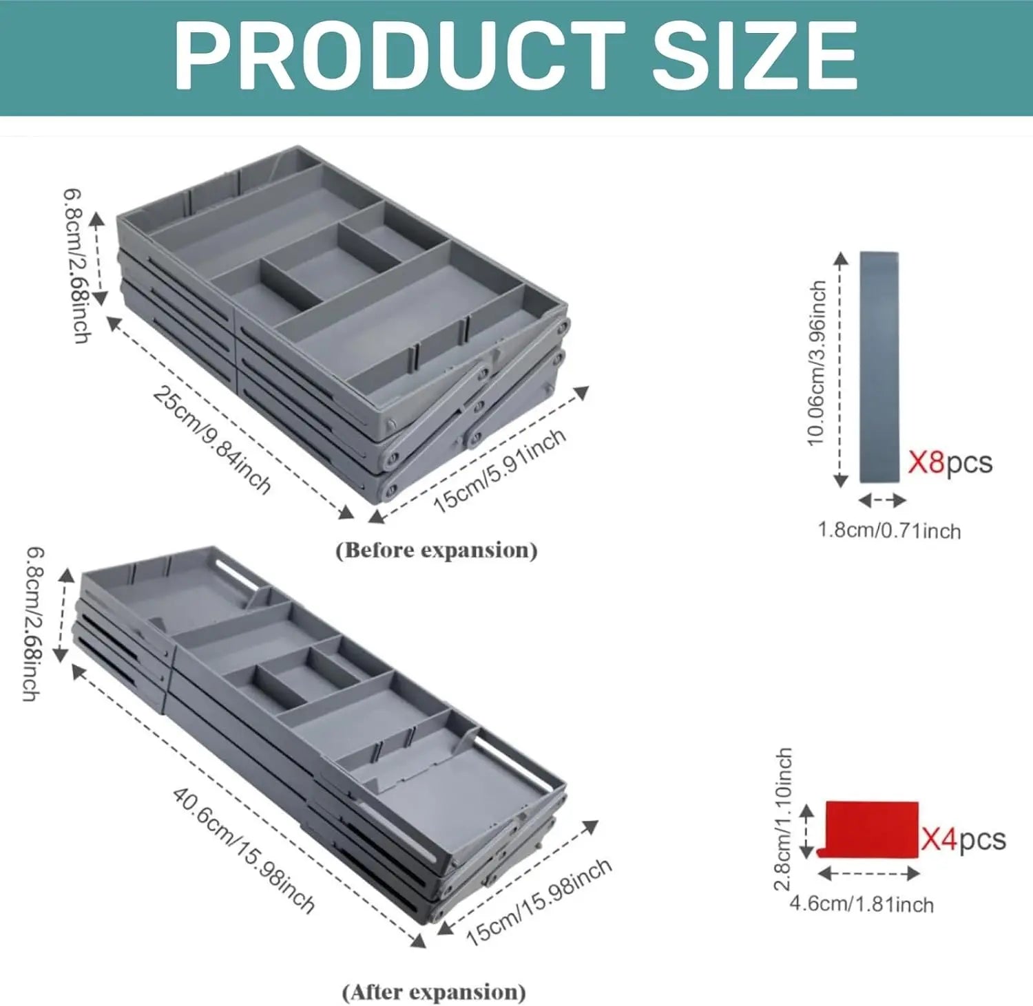 Adjustable Multilevel Drawer Organizer for Effortless Storage