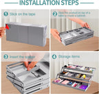 Adjustable Multilevel Drawer Organizer for Effortless Storage