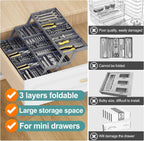 Adjustable Multilevel Drawer Organizer for Effortless Storage