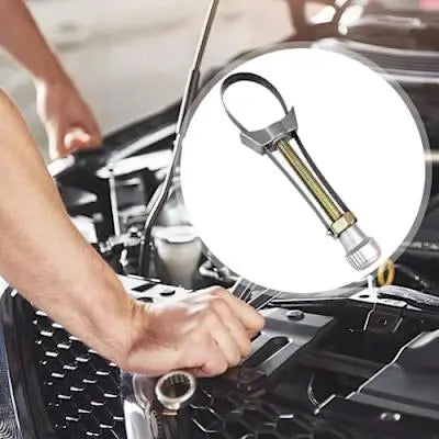 Adjustable Oil Filter Wrench with Tension Band – For Ø 65–155 mm
