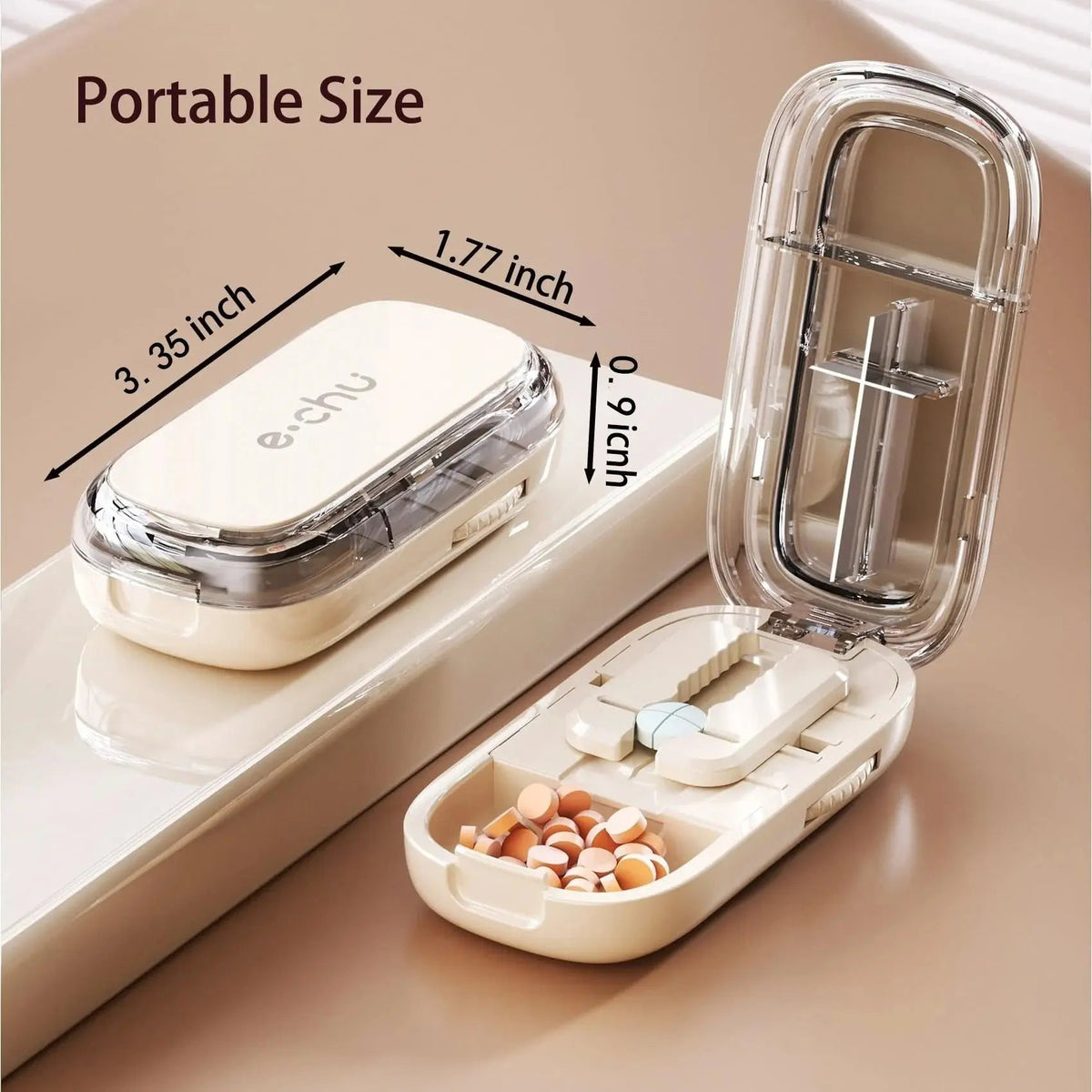 Adjustable Pill Cutter with Precision Blade