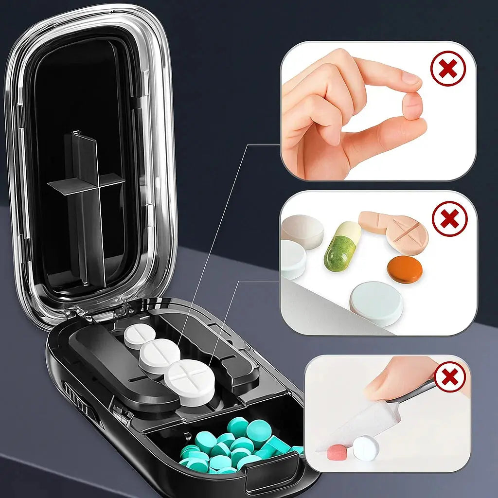 Adjustable Pill Cutter with Precision Blade