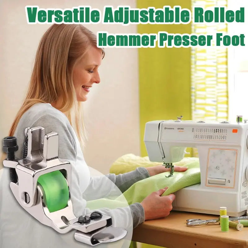 Adjustable Roll Hem Foot – Precise & Effortless Sewing