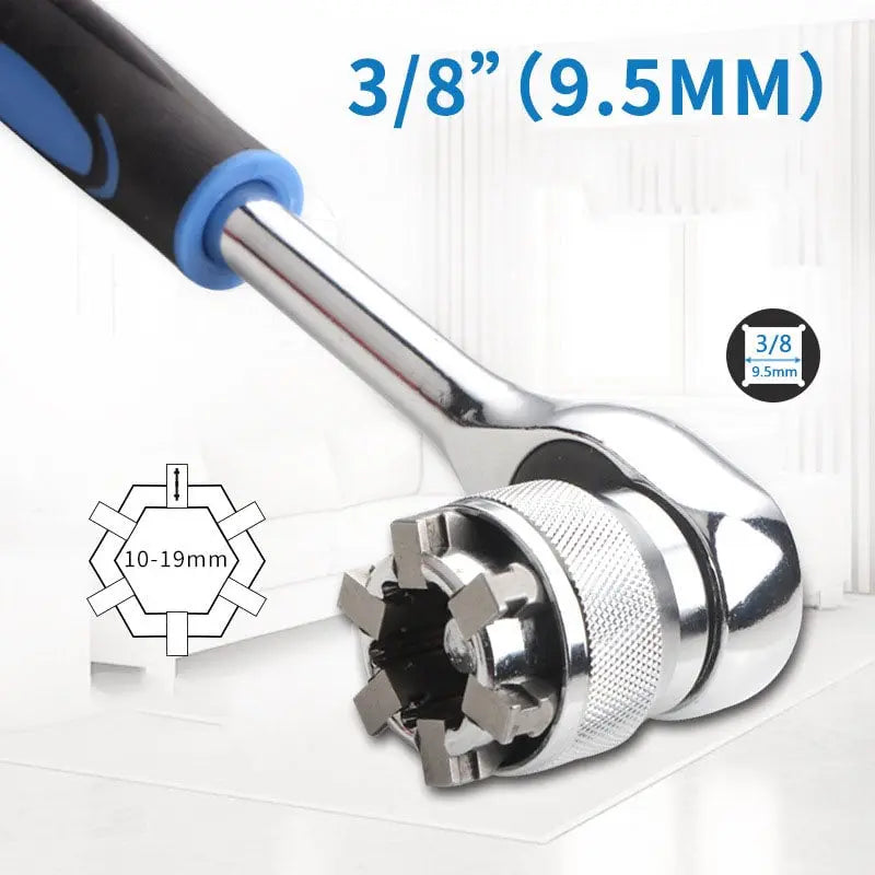 Adjustable Socket Wrench – Universal Tool 10-19mm for Quick Repairs