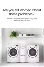 Adjustable Washing Machine Stand with Wheels