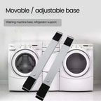 Adjustable Washing Machine Stand with Wheels