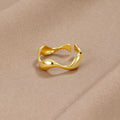 Adjustable Ring with Ocean Design