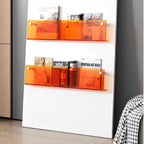 Acrylic Wall-mounted Floating Magazine Rack