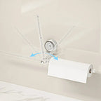 Kitchen roll holder with vacuum suction cup – Drill-free & reusable